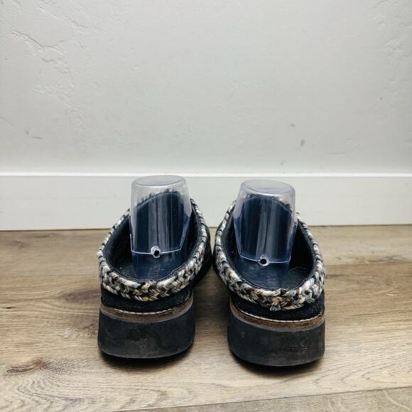 Simple Gray Wool Braided Hem Slip On Mule Clog Men’s Size 9 - Picture 7 of 11